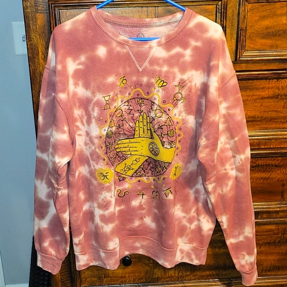 In Your Face Women's nwots sz XLG tie dye crewneck sweatshirt. Gorgeous. - Picture 1 of 4